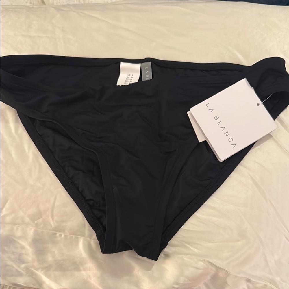 La Blanca Elegant Black Swim Bottom